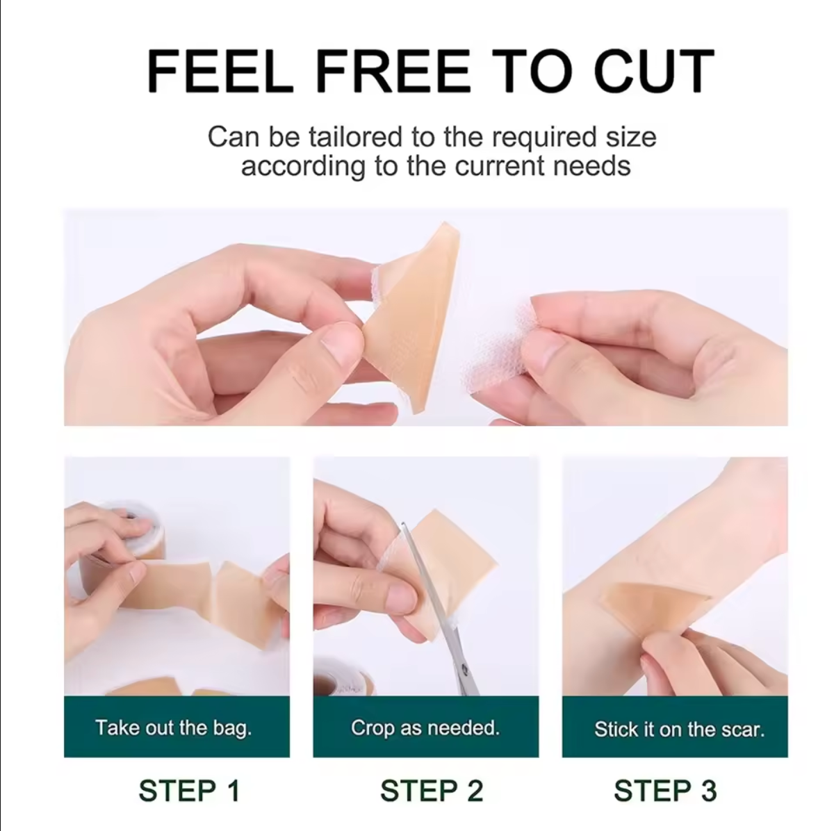 Remedify® Silicone Scar Removal Strips | 1.5M, 3M